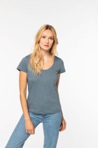 T-shirt personnalisable coton bio slub femme  7