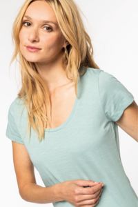 T-shirt personnalisable coton bio slub femme  8