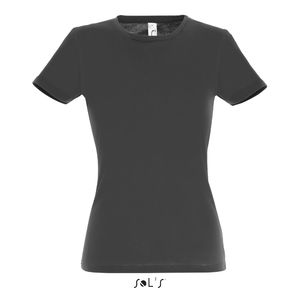 Tee-shirt publicitaire femme | Miss Gris foncé