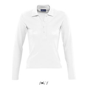 Polo publicitaire femme | Podium Blanc