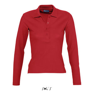 Polo publicitaire femme | Podium Rouge