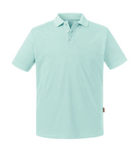T-Shirt personnalisé | Pure Organic Polo M Aqua