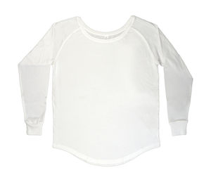 T-shirt publicitaire femme manches longues raglan | Bantock White