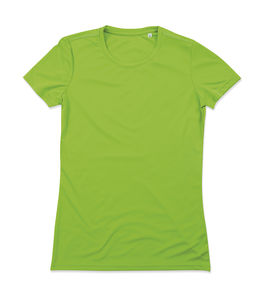 T-shirt publicitaire femme manches courtes avec détails réfléchissants | Active Sports-T Women Kiwi Green