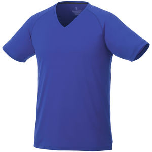 T-shirt personnalisé cool fit manches courtes col V homme Amery Bleu