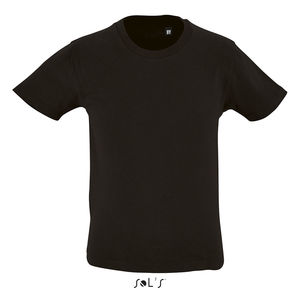 T-shirt personnalisé enfant manches courtes | Milo Kids Noir profond