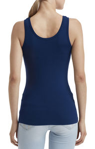 T-shirt personnalisé femme sans manches cintré | Women`s Stretch Tank Navy