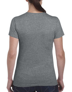 T-shirt femme heavy cotton™ publicitaire | Sainte-Julie Graphite Heather