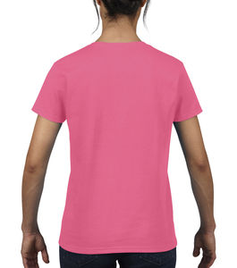T-shirt femme heavy cotton™ publicitaire | Sainte-Julie Safety Pink