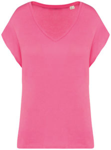 T-shirt recyclé aspect brut unisexe publicitaire Candy Rose