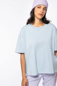 T-shirt oversize coton bio 130g femme publicitaire 2