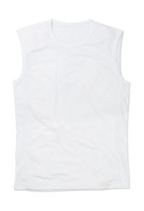 Débardeur publicitaire homme sans manches | Active 140 Sleeveless Men White
