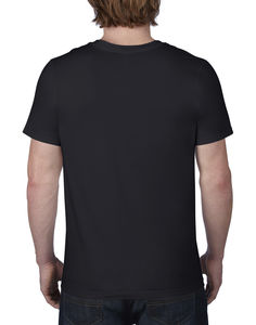 T-shirt publicitaire homme manches courtes col en v | Adult Fashion Basic V-Neck Black