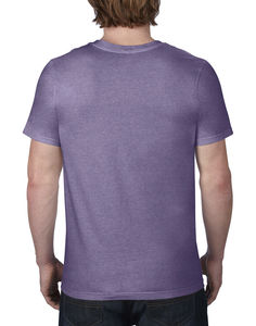 T-shirt publicitaire homme manches courtes col en v | Adult Fashion Basic V-Neck Heather Purple