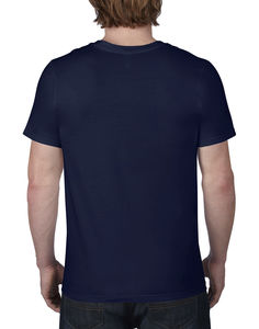 T-shirt publicitaire homme manches courtes col en v | Adult Fashion Basic V-Neck Navy