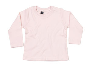 T-shirt publicitaire manches longues pour bébé | Chip Powder Pink