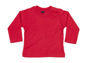 T-shirt publicitaire manches longues pour bébé | Chip Red