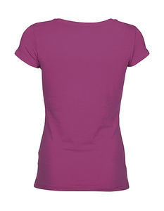 T-shirt personnalisé femme manches courtes cintré | Claire Crew Neck Cupcake Pink
