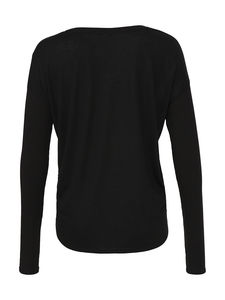 T-shirt publicitaire femme manches longues | Alioth Black