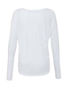 T-shirt publicitaire femme manches longues | Alioth White