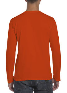 T-shirt homme manches longues softstyle publicitaire | Huntingdon Orange