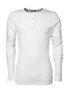 T-shirt personnalisé homme manches longues cintré | Billund White