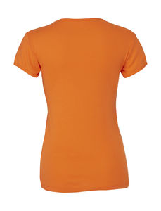 T-shirt publicitaire femme petites manches | Deneb Orange