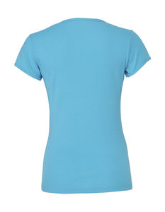 T-shirt publicitaire femme petites manches | Deneb Turquoise