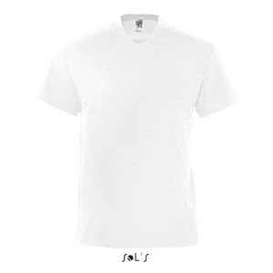 Tee-shirt publicitaire homme col ‘’v’’ | Victory Blanc