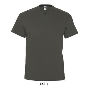 Tee-shirt publicitaire homme col ‘’v’’ | Victory Gris foncé