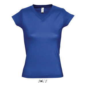 Tee-shirt publicitaire femme col V | Moon Royal