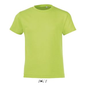 Tee-shirt publicitaire enfant col rond | Regent Fit Kids Vert pomme