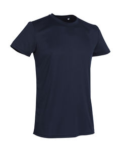 T-shirt personnalisé homm avec détails réfléchissants cintré | Active Sports-T Men Blue Midnight