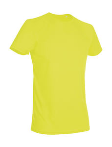 T-shirt personnalisé homm avec détails réfléchissants cintré | Active Sports-T Men Cyber Yellow