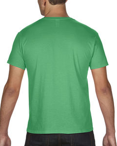 T-shirt personnalisé homme manches courtes col en v | Adult Featherweight V-Neck Heather Green