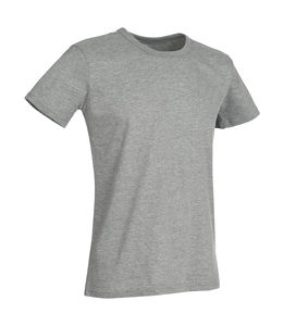 T-shirt publicitaire homme manches courtes | Ben Crew Neck Grey Heather