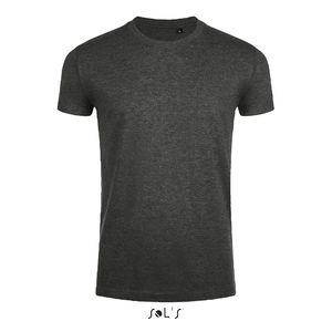 Tee-shirt publicitaire homme col rond ajusté | Imperial Fit Anthracite chiné