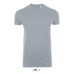 Tee-shirt publicitaire homme col rond ajusté | Imperial Fit Gris pur