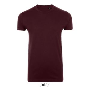 Tee-shirt publicitaire homme col rond ajusté | Imperial Fit Oxblood