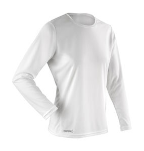 T-shirt publicitaire femme à manches longues | Ladies` Performance LS White