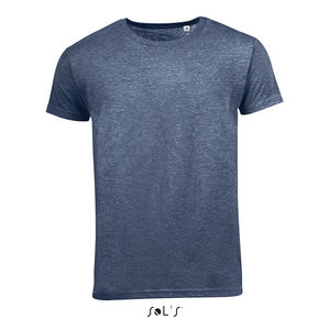 Tee-shirt publicitaire homme col rond | Mixed Men Marine chiné