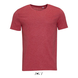 Tee-shirt publicitaire homme col rond | Mixed Men Rouge chiné