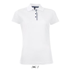 Polo publicitaire sport femme | Performer Women Blanc