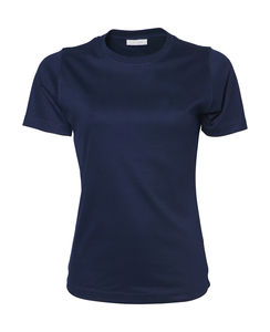 T-shirt personnalisé femme manches courtes cintré | Agerskov Navy