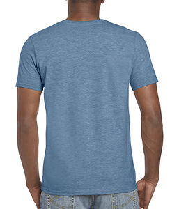 T-shirt personnalisé homme manches courtes | Malartic Heather Indigo