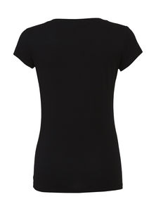 T-shirt femme col rond publicitaire | Elnath Black