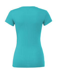 T-shirt femme col rond publicitaire | Elnath Teal