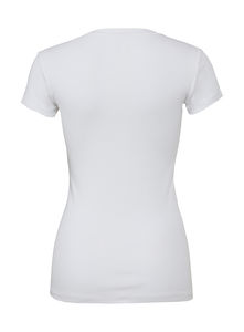 T-shirt femme col rond publicitaire | Elnath White