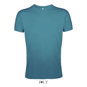 Tee-shirt publicitaire homme col rond ajusté | Regent Fit Bleu canard