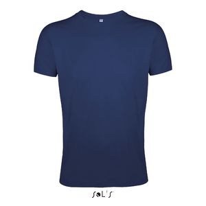 Tee-shirt publicitaire homme col rond ajusté | Regent Fit French marine